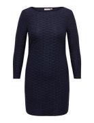 Carastra L/S V-Neck Glitter Dress Jrs Bf Kort Kjole Blue ONLY Carmakom...