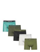 Cotton Stretch Boxer 5P Boksershorts Khaki Green Björn Borg