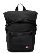 Tjm Daily Rolltop Backpack Ryggsekk Veske Black Tommy Hilfiger