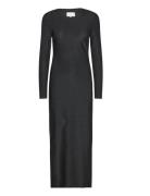 Tess L/S Dress Maxikjole Festkjole Black Noella