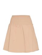 Mschlana Skirt Kort Skjørt Beige MSCH Copenhagen