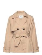 Onlchloe Short Trenchcoat Db Otw Trench Coat Kåpe Beige ONLY