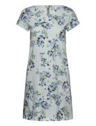 Nightdress Aop Roses Nattkjole Blue Lindex