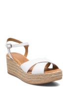 Kiramar Sandal Med Hæl Espadrilles White UNISA