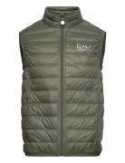 Down Vest Vest Khaki Green EA7