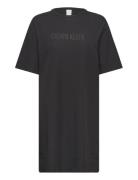 S/S Nightshirt Nattkjole Black Calvin Klein