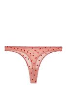 Mesh Thong Stringtruse Undertøy Pink Understatement Underwear