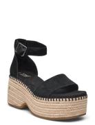 Laila Sandal Med Hæl Espadrilles Black TOMS