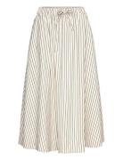 Bristolll Midi Skirt Knelangt Skjørt Cream Lollys Laundry