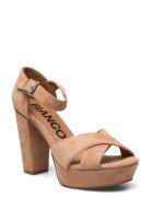 Biacarly Plateau Sandal Sandal Med Hæl Beige Bianco