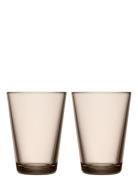 Kartio Tumbler 40Cl 2Pc Home Tableware Glass Drinking Glass Beige Iitt...