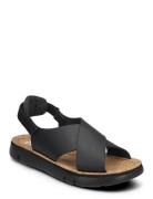 Oruga Sandal Flate Sandaler Black Camper