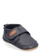 Classic Leather Slippers Tøfler Innesko Navy Melton