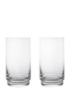 Saga Tumbler Hög, 2-Pack Home Tableware Glass Drinking Glass Nude Saga...