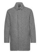 Flecked Wool Mac Ullfrakk Frakk Grey Lyle & Scott