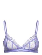 Lieke Triangle Bralette Lingerie Bras & Tops Soft Bras Bralette Purple...