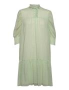 Liva Dress Knelang Kjole Green Birgitte Herskind