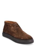 Anis 2.0 Semskede Boots Snøresko Brown Playboy Footwear