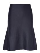 Srhenrietta Skirt Knelangt Skjørt Navy Soft Rebels