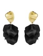 Paloma Earring Black/Gold Øredobber Smykker Black Bud To Rose