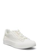 Daisie Canvas & Suede Sneaker Lave Sneakers White Lauren Ralph Lauren