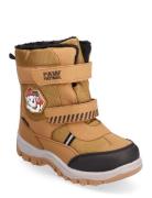 Paw Patrol Snowboot Vinterstøvletter Med Borrelås Beige Paw Patrol