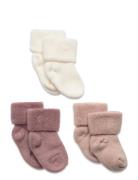 Cotton Baby Socks - 3-Pack Socks & Tights Baby Socks Pink Mp Denmark