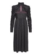 Emily Dress Knelang Kjole Black Notes Du Nord