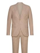 Jprriviera Linen Suit Slim Fit Sn Dress Beige Jack & J S