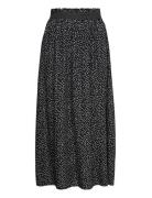 Onlvenedig Aop Life Long Skirt Wvn Noos Langt Skjørt Black ONLY