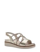 Women Sandals Flate Sandaler Gold Tamaris