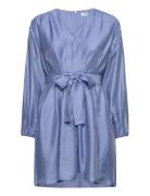 Mschelenore Maire Dress Kort Kjole Blue MSCH Copenhagen