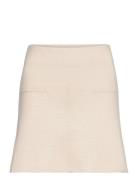 Maiken Merino Skirt Kort Skjørt Cream Ella&il