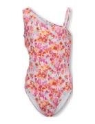 Kogtikka Cut Out Swimsuit Acc Badedrakt Badetøy Pink Kids Only