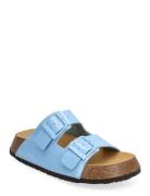 Sl Noelle 24 Pu Leather Flate Sandaler Blue Scholl