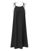 Rigmor Dress - Poplin Maxikjole Festkjole Black STUDIO FEDER