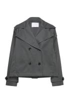 Lr-Filis Trench Coat Kåpe Grey Levete Room