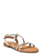 Sandals Flate Sandaler Gold Billi Bi