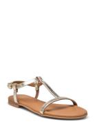 Sandals Flate Sandaler Gold Billi Bi