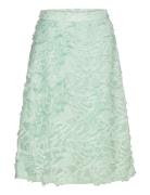 Slzienna Skirt Knelangt Skjørt Green Soaked In Luxury