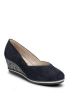 Women Court Sho Sko Wedge Navy Tamaris