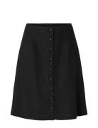 Slfgulia Hw Short Skirt D Kort Skjørt Black Selected Femme