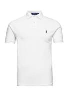 Slim Fit Mesh Polo Shirt Tops Polos Short-sleeved White Polo Ralph Lau...