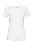 Lr-Any Tops T-shirts & Tops Short-sleeved White Levete Room