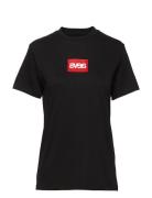 Everyday Square Logo Tee Tops T-shirts & Tops Short-sleeved Black Svea