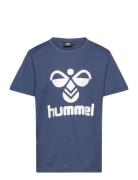 Hmltres T-Shirt S/S Sport T-shirts Short-sleeved Blue Hummel