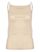 Jill Tops T-shirts & Tops Sleeveless Beige House Of Dagmar