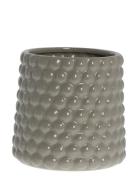 Dotsie Flower Pot Home Decoration Flower Pots Grey Lene Bjerre