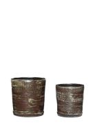 Fossil Potter Home Decoration Flower Pots Brown Hübsch