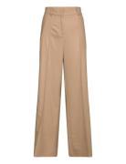 Countour Elastic Waist Pants Bottoms Trousers Wide Leg Beige A Part Of...